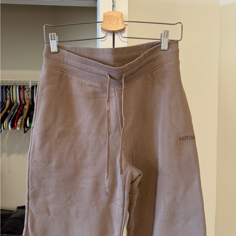 Aritzia Perfect Banded Wide Leg Sweatpant